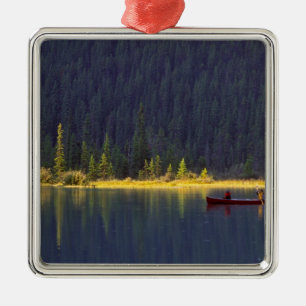 Kanada, Alberta, Baniff Nationalpark. Zwei Jungen Ornament Aus Metall