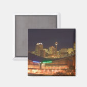 Kanada, Alberta, Calgary: City Skyline aus Kanada Magnet (Vorderseite/Rückseite)