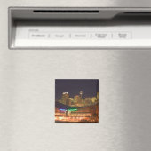 Kanada, Alberta, Calgary: City Skyline aus Kanada Magnet (In Situ (Geschirrspüler))