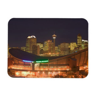 Kanada, Alberta, Calgary: City Skyline aus Magnet