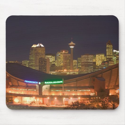 Kanada, Alberta, Calgary: City Skyline aus Mousepad (Vorne)