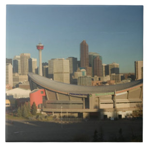 Kanada, Alberta, Calgary: Stadt-Skyline von 3 Fliese