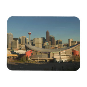 Kanada, Alberta, Calgary: Stadt-Skyline von 3 Magnet