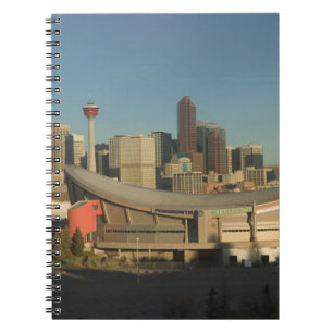 Kanada, Alberta, Calgary: Stadt-Skyline von 3 Notizblock
