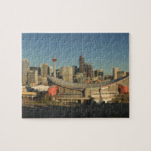 Kanada, Alberta, Calgary: Stadt-Skyline von 3 Puzzle