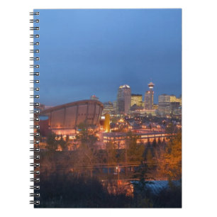Kanada, Alberta, Calgary: Stadt-Skyline von 4 Notizblock