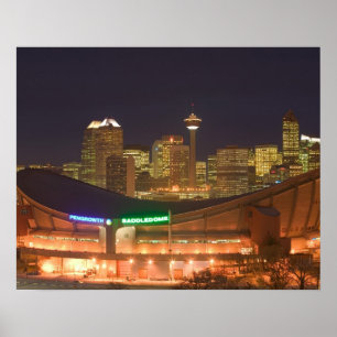 Kanada, Alberta, Calgary: Stadt-Skyline von Poster