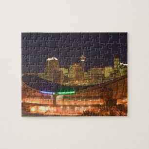 Kanada, Alberta, Calgary: Stadt-Skyline von Puzzle