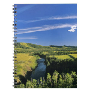 Kanada, Alberta, Der Highwood River entlang der Notizblock