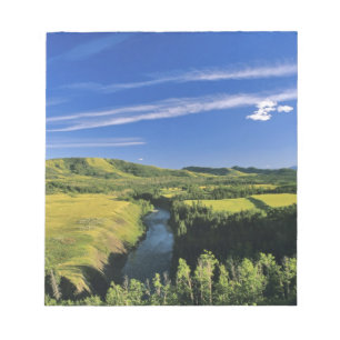 Kanada, Alberta, der Highwood River entlang der Notizblock