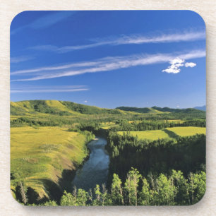 Kanada, Alberta, Der Highwood River entlang der Untersetzer
