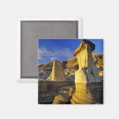 Kanada, Alberta, Drumheller. Hoodoos. Magnet (Vorderseite/Rückseite)