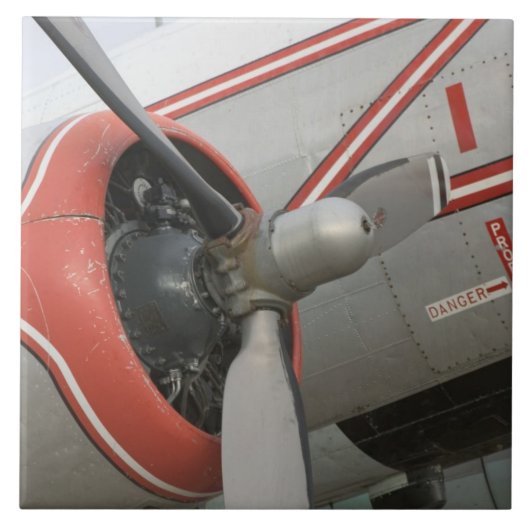 Kanada, Alberta, Edmonton: Alberta-Luftfahrt Fliese (Vorderseite)