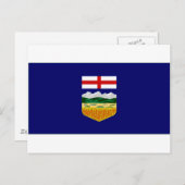 Kanada-Alberta-Flagge Postkarte (Vorne/Hinten)