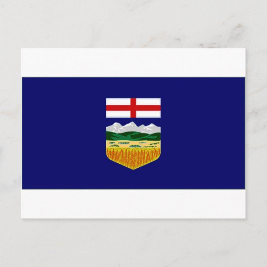 Kanada-Alberta-Flagge Postkarte (Vorderseite)