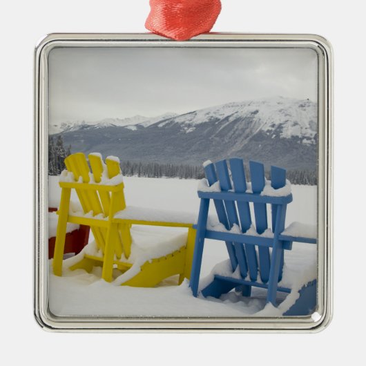 Kanada, Alberta, Jasper, Jasper NP. Fairmont Silbernes Ornament (Vorne)