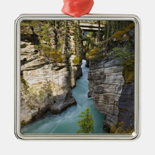 Kanada, Alberta, Jasper National Park, Athabasca 2 Silbernes Ornament (Vorne)