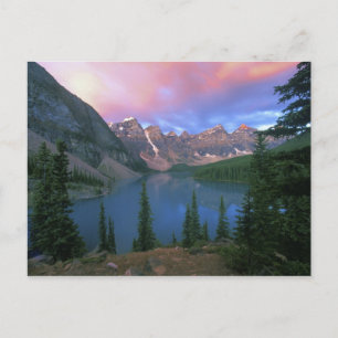 Kanada, Alberta, Lake Moraine bei Morgengrauen, Ba Postkarte