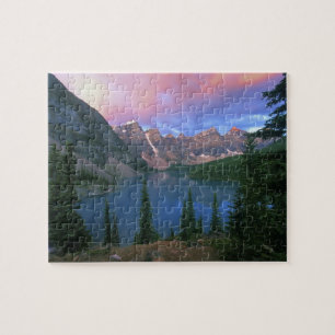 Kanada, Alberta, Lake Moraine bei Morgengrauen, Ba Puzzle
