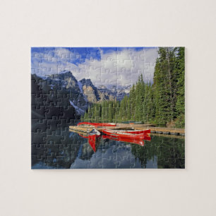 Kanada, Alberta, Moraine Lake. Die glatte Puzzle