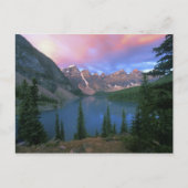 Kanada, Alberta, Moraine-See bei Dawn, Banff Postkarte (Vorderseite)