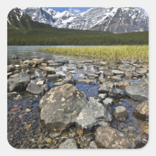 Kanada, Alberta, Rocky Mountains, Banff National Quadratischer Aufkleber