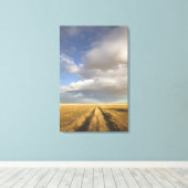 Kanada, Alberta, Stand Off: Landschaft mit Leinwanddruck (Insitu (Holzboden))