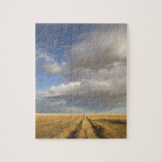 Kanada, Alberta, Stand Off: Landschaft mit Puzzle (Vertikal)