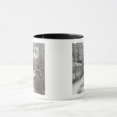 Kanada, Alberta. ÜBER Schienen-Schnee-Zug zwischen Tasse (Zentrum)