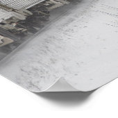 Kanada, Alberta. VIA Rail Snow Train zwischen Poster (Ecke)