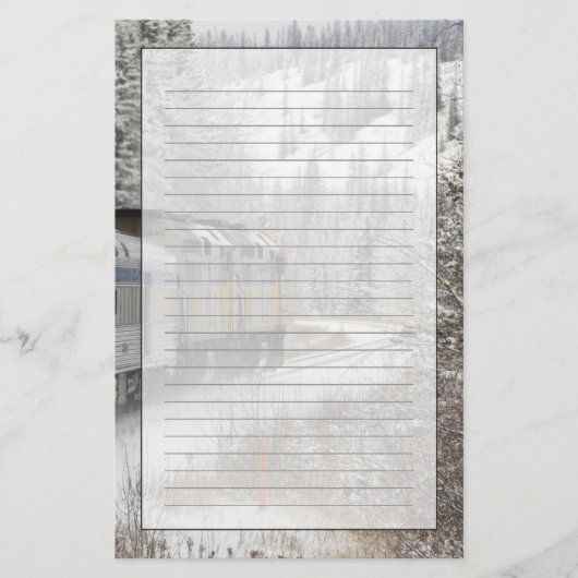 Kanada, Alberta. VIA Schienennetz Briefpapier (Vorderseite)