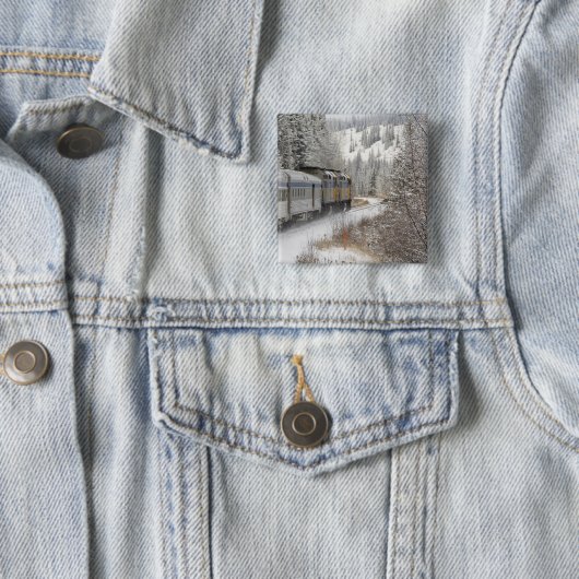 Kanada, Alberta. VIA Schienennetz Button (Beispiel)