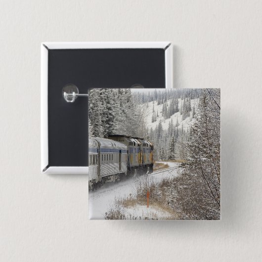 Kanada, Alberta. VIA Schienennetz Button (Vorne & Hinten)