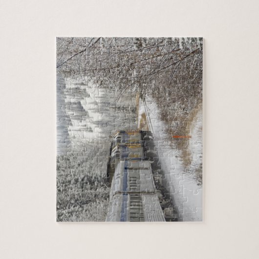 Kanada, Alberta. VIA Schienennetz Puzzle (Vertikal)