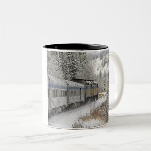 Kanada, Alberta. VIA Schienennetz Zweifarbige Tasse (VorderseiteRechts)