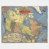 Kanada am Krieg Fleecedecke (Vorderseite (Horizontal))