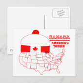 Kanada - Amerikas Coole Tuque Postkarte (Vorne/Hinten)