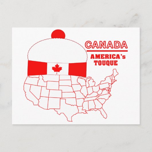 Kanada - Amerikas Coole Tuque Postkarte (Vorderseite)