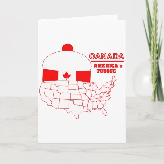Kanada Amerikas cooles Tuque Feiertagskarte (Vorderseite)