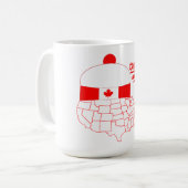 Kanada - Amerikas cooles Tuque Kaffeetasse (Vorderseite Links)