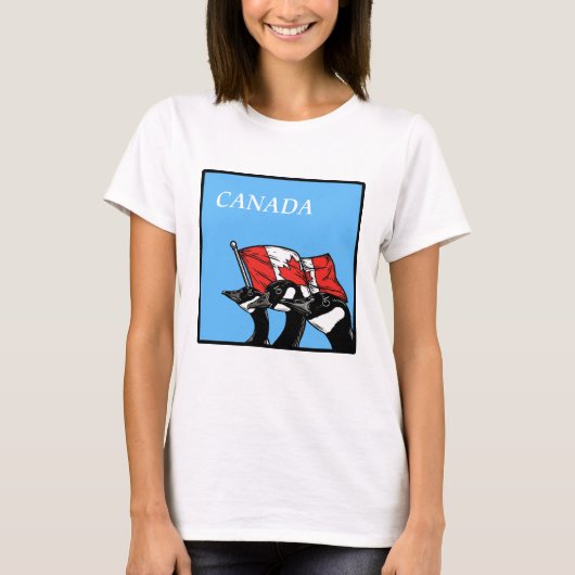 Kanada Angry Patriotic Fighting Strong Canadian T-Shirt (Vorderseite)