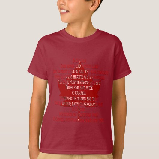 Kanada Anthem Bio T - Shirt Kanada Shirt (Vorderseite)