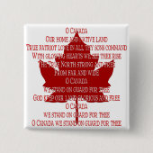 Kanada Anthem Button Canada Souvenirs Canada Gift (Vorderseite)