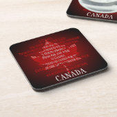 Kanada Anthem Untersetzer Custom Canada Untersetze (Linke Seite)