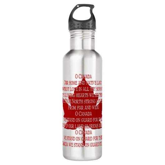Kanada Anthem Water Flasche Canada Sports Souvenir Edelstahlflasche (Vorderseite)