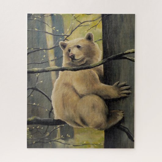 Kanada Art Puzzles - Kermode Bear Forest Puzzles (Vertikal)