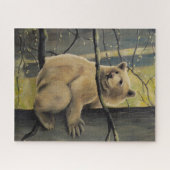 Kanada Art Puzzles - Kermode Bear Forest Puzzles (Horizontal)