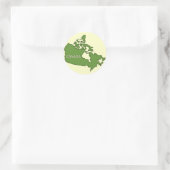 Kanada-Aufkleber Runder Aufkleber (Tasche)