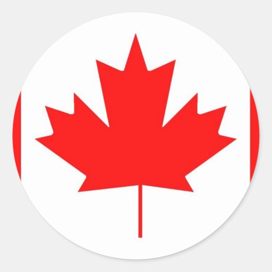 Kanada-Aufkleber Runder Aufkleber (Vorderseite)