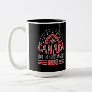 Kanada ausverkauft seit 1867 zweifarbige tasse